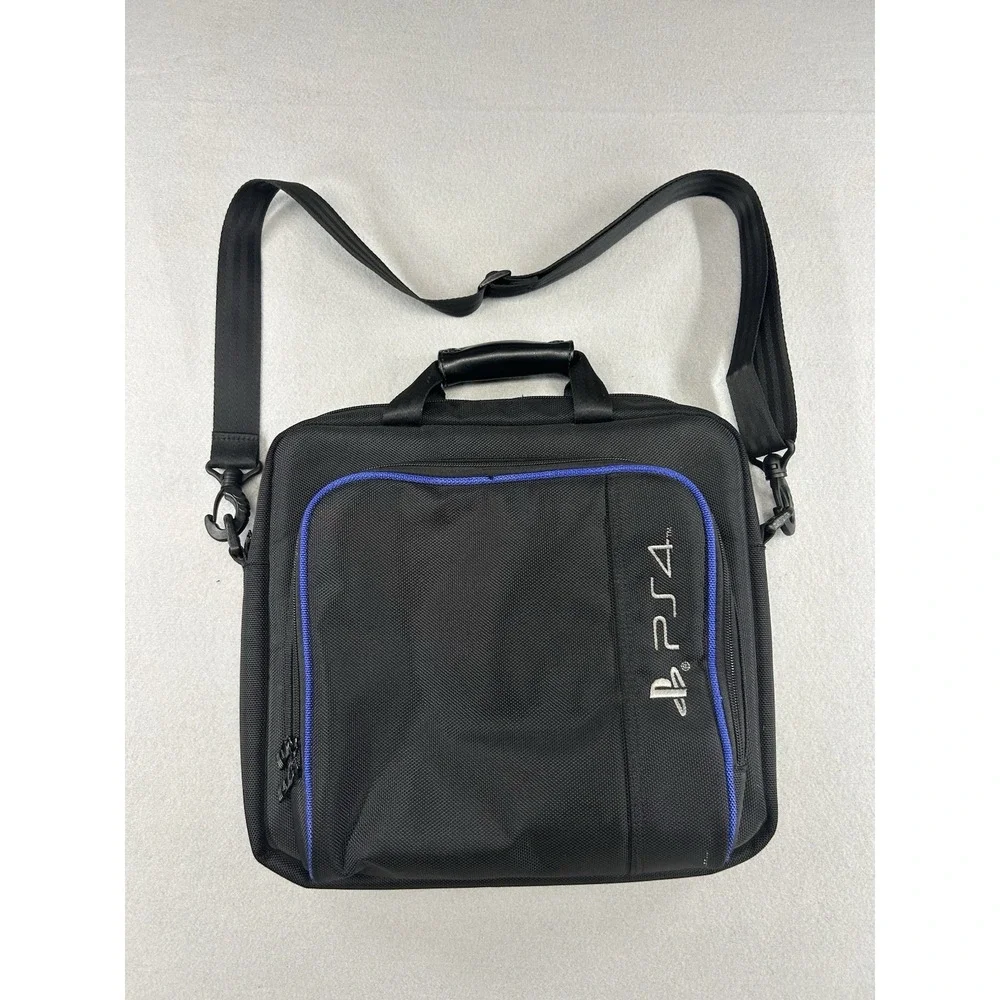 Sony PlayStation 4 PS4 Game Console Black/Blue Travel Protection Carry Case